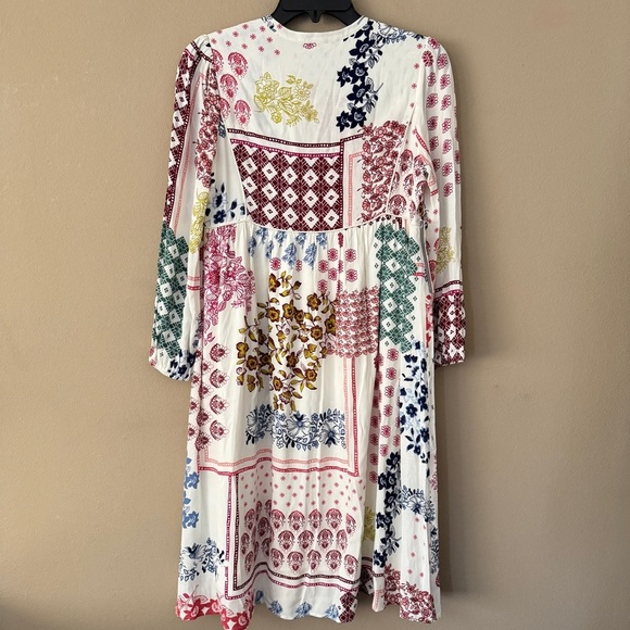 NWT Anthropologie Daniel Rainn Westerly Patchwork Midi Dress Size XSP - Picture 13 of 14